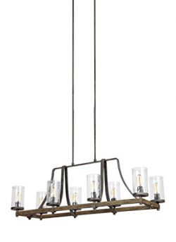 Feiss Eight Light Island Chandelier F3136/8DWK/Sgm