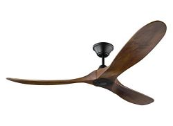 Monte Carlo 3MAVR60BK Maverick 60″ Indoor/Outdoor Ceiling Fan With Remote, Black Finish