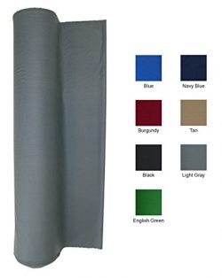 Light Gray 21 Oz Pool – Billiard Cloth – Felt Poker for 7, 8 or 9 Foot Table (For a  ...