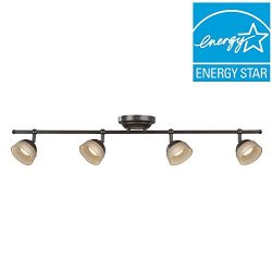 Madison 4-Light Oil Rubbed Bronze Dimmable Fixed Track Lighting Kit