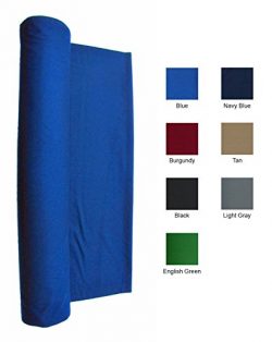 Blue 21 Ounce Pool Table Felt Billiard Cloth for 8′ Table 120″ X 61″