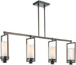 Minka Lavery 4364-281 4 Light Island Lighting, Harvard Court Bronze (Plated) Finish