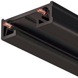 Juno Lighting R R 8FT BL R Series Trac-Lite Track Section, 8′ , Black