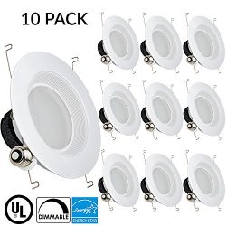 13Watt 5/6″-Inch ENERGY STAR UL-Listed Dimmable Baffle LED Recessed Lighting Retrofit Kit  ...