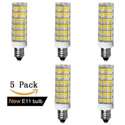 E11 LED Bulb Dimmable, Mini Candelabra Base,7W AC110V120V 130W, 6000K Daylight E11 LED for Chand ...