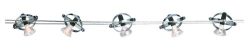 Eurofase P454C-05 Gyro 5-Light Cable Kit with Canopy, Chrome