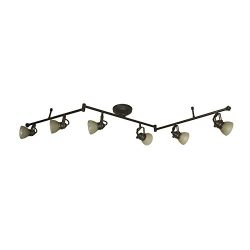 Tucana 6-Light 60-in Bronze Dimmable Fixed Track Light Kit