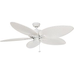 Honeywell Palm Island 52-Inch Tropical Ceiling Fan, Five Palm Leaf Blades, Indoor/Outdoor, Damp  ...