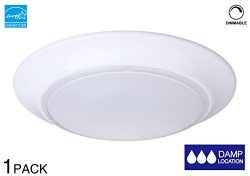 LIT-PaTH 7.5 Inch Mini LED Flush Mount Ceiling Light Fixture, 11.5W (75W Equivalent) , Dimmable, ...