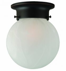 Design House 514521 Millbridge 1 Light Round Ceiling Light, Oil Rubbed Bronze
