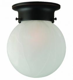 Design House 514521 Millbridge 1 Light Round Ceiling Light, Oil Rubbed Bronze