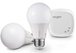 Element Classic by Sengled – Starter Kit (2 A19 bulbs + hub) –  60W Equivalent Soft  ...