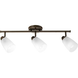 Progress Lighting P3363-20 GU24 Wall Ceiling Mount Rail, 4-18-watt