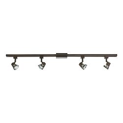 Catalina Lighting 14565-005 4-Light Linear Track Lighting Kit with Dimmable Adjustable Heads and ...