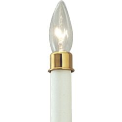 Progress Lighting P8788-10 Optional Polished Solid Brass Candle-Cap Accessory, Polished Brass