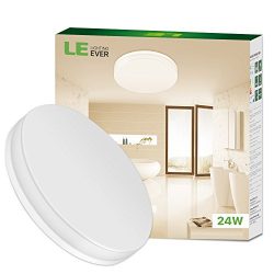 LE 24W Waterproof 13 Inch Ceiling Light, 2400lm, 3000K Warm White, 120° Beam Angle, 100W Incande ...