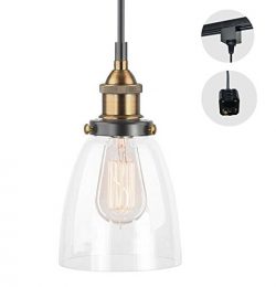 STGLIGHTING H-type 3 wire GLASS track light pendants Length 4.9 feet restaurant chandelier decor ...