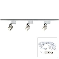 Pro Track Brushed Steel 150 Watt LV Track Kit – Plug In