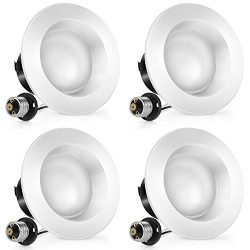 ALEXFIRST 4inch Dimmable LED Downlight, ENERGY STAR, 11W (100W Replacement), 5000K (Daylight Whi ...