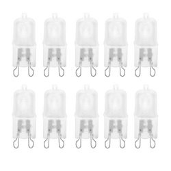 10 Pack Frosted Lense Q40/G9/FR/120V G9 JCD 40 Watt 120 Volt T4 JD Type Halogen Light Bulb Photo ...