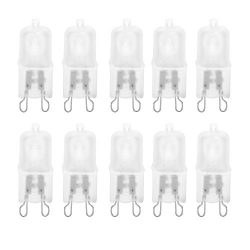 10 Pack Frosted Lense Q40/G9/FR/120V G9 JCD 40 Watt 120 Volt T4 JD Type Halogen Light Bulb Photo ...