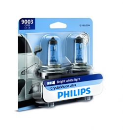 Philips 9003CVB2  CrystalVision Ultra Upgrade Headlight Bulb, 2 Pack