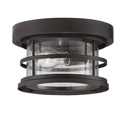 Savoy House Barrett 10″ Outdoor Ceiling Light in English Bronze 5-369-10-13