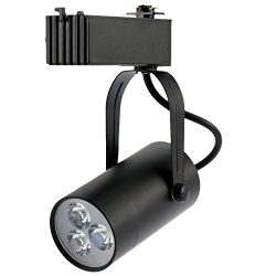 Docooler 3W LED Track Rail Light Spotlight Adjustable for Mall Exhibition Office Use AC85- 265V