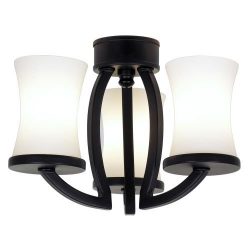 Fanimation LK500AB 3-Light Modern Light Kit, Antique Brass