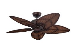 Emerson Ceiling Fans CF621VNB Batalie Breeze 52-Inch Indoor Outdoor Ceiling Fan, Wet Rated, Ligh ...
