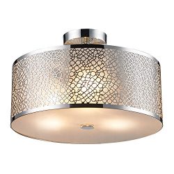 SereneLife AZSLLMP416 Ceiling Light/Lamp Light Fixture Metal Lighting Accent Semi Flush-Mount