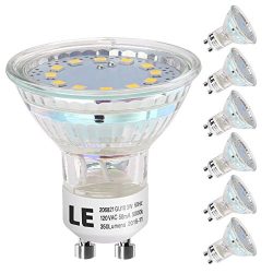 LE GU10 LED Bulbs, 50W Halogen Bulbs Equivalent, 3W, 350lm, 120° Beam Angle, MR16, LED Light Bul ...