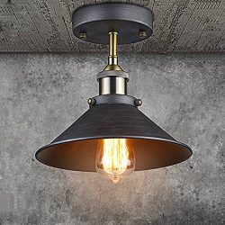 CLAXY Ecopower Industrial Mini Edison Ceiling Light 1-Light