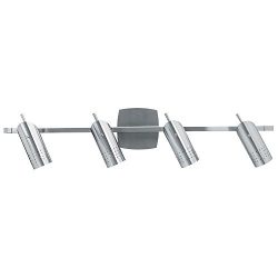 Access Lighting 52020-BS Odyssey 4-Light Ceiling/Wall Spotlight Rail, Brushed Steel