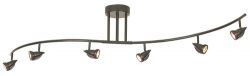 Pro Track 300 Watt Oil Rubbed Bronze Six Light Wave Bar