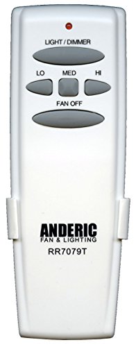 Anderic Replacement for Hampton Bay FAN-HD / UC7078T Remote with Wall Mount for Hampton Bay Ceil ...