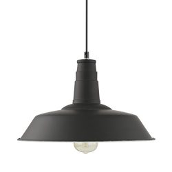 Light Society LS-C199-BLK Kress Pendant Light, Black