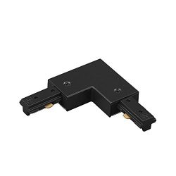 WAC Lighting HL-LEFT-BK H Track Left L Connector, Black