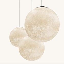 IDEAcone Pendant Moon Light Lamp, Luna Moon Lamp, Modern Home 3D Lamp