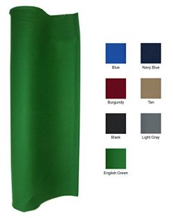 English Green 21 Ounce Pool Table Felt Billiard Cloth Choose for 7, 8 or 9′ Table (for 8&# ...