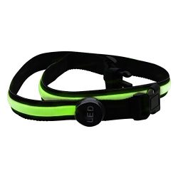 Ruiyue 78cm Green LED Flashing Waistband Safety Reflective Belt Waistband Bicycle Running Hand A ...