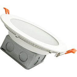 Round Flush Mount Recessed LED Light | Thin Ceiling Cans Lighting Fixture | Downlight Discs in D ...