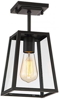 Arrington 6″ Wide Mystic Black Outdoor Ceiling Light