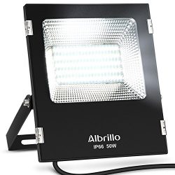 Albrillo 50W LED Flood Light Outdoor, 300W Halogen Bulb Equivalent, 4000lm, 6000K Super Bright L ...