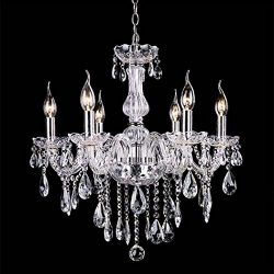 Peatao Crystal Chandeliers Lighting Fixture Pendant Light Ceiling Candle Chandelier 110V (US STOCK)