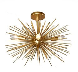 Decomust 20″ X 14″ Inch Astra Sputnik Light Satellite Ceiling Light Fixture , Flush  ...