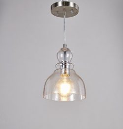 Broadway Industrial Clear Glass Lamp Modern Pendant Light Ceiling Pendant Fixture Adjustable Han ...