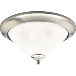 Progress Lighting P3477-09 3-Light Close-To-Ceiling Fixture, Brushed Nickel