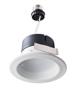 Philips LED Downlight 1 Pack, 50W Equivalent 4 inch Retrofit Recessed Lighting, Soft White (2700 ...