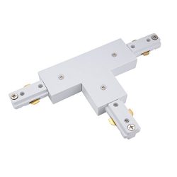 uxcell 3-Way T Connector for 3-Wire Lighting Track Rail, White
